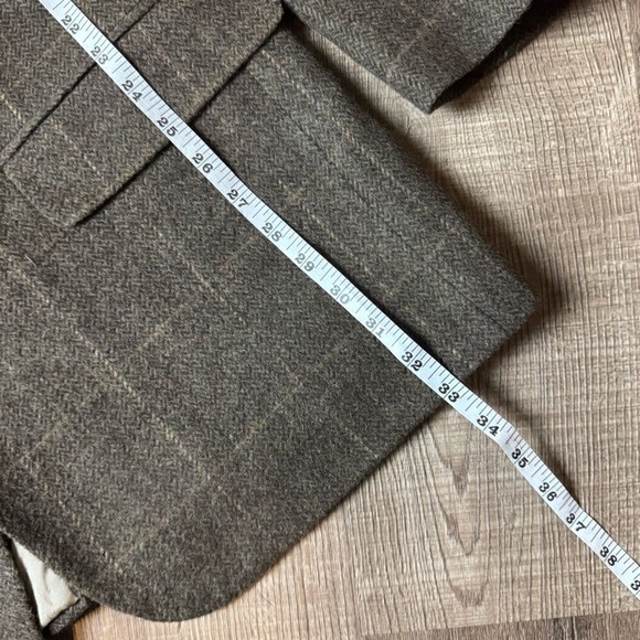 Brooks Brothers 100% Camelhair Plaid Blazer Mens - Picture 7 of 11